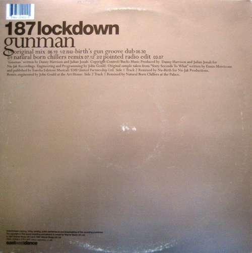 Cover 187lockdown* - Gunman (12) Schallplatten Ankauf