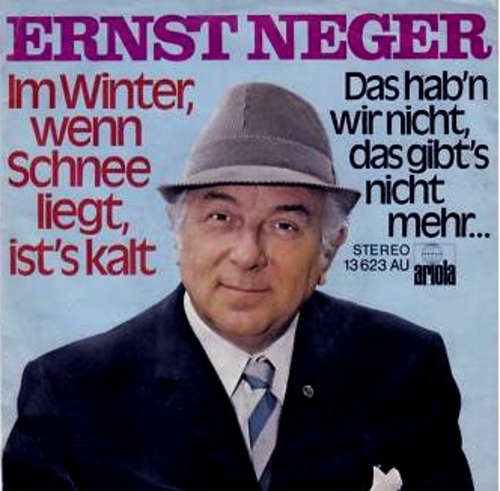 Bild Ernst Neger - Im Winter, Wenn Schnee Liegt, Ist's Kalt (7, Single) Schallplatten Ankauf