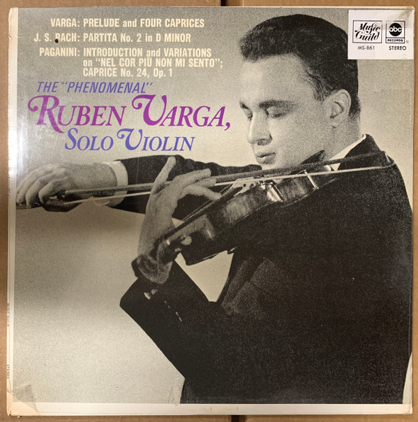 Cover Ruben Varga - Solo Violin (LP, Album) Schallplatten Ankauf