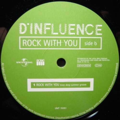 Cover D'Influence - Rock With You (12 Knee Deep Remixe) (12) Schallplatten Ankauf