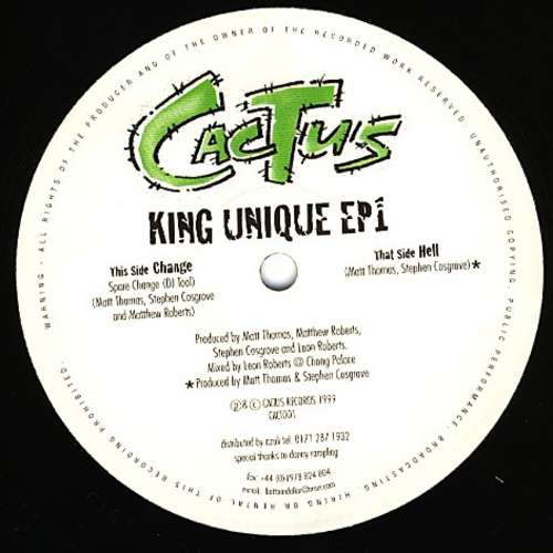 Cover King Unique - King Unique EP1 (12, EP) Schallplatten Ankauf