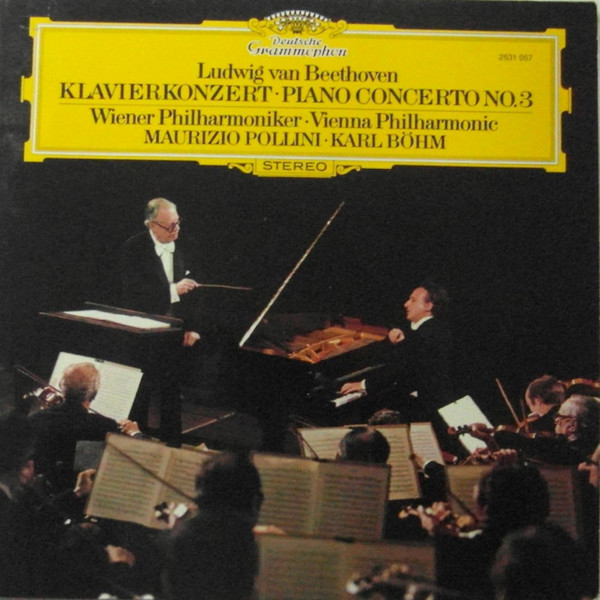 Cover Ludwig van Beethoven - Wiener Philharmoniker, Maurizio Pollini, Karl Böhm - Klavierkonzert • Piano Concerto No.3 (LP, RP) Schallplatten Ankauf