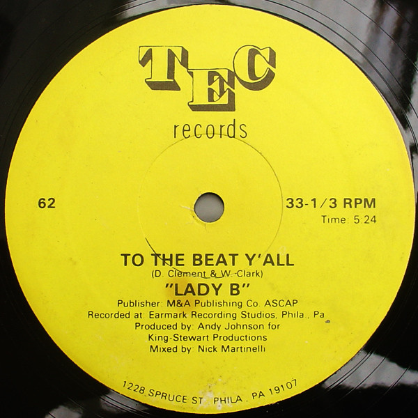 Cover Lady B (2) - To The Beat Y'all (12) Schallplatten Ankauf