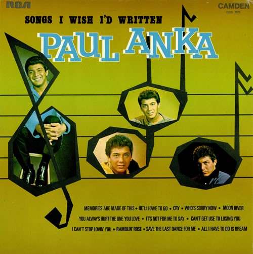 Cover Paul Anka - Songs I Wish I'd Written (LP) Schallplatten Ankauf
