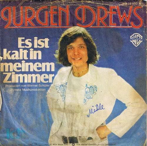 Cover Jürgen Drews - Es Ist Kalt In Meinem Zimmer (7, Single) Schallplatten Ankauf