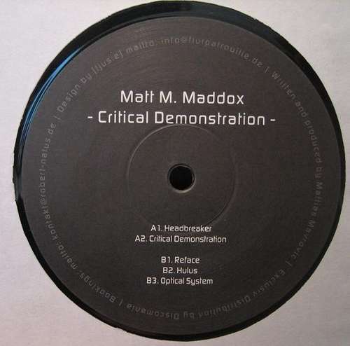Cover Critical Demonstration Schallplatten Ankauf