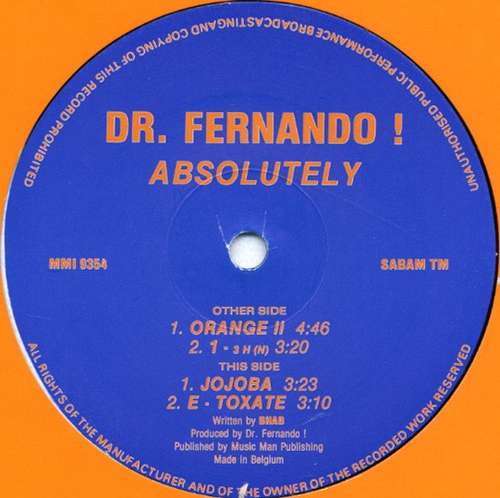 Cover Dr. Fernando !* - Absolutely (12, EP) Schallplatten Ankauf