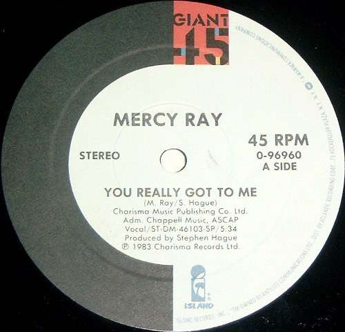 Cover Mercy Ray - You Really Got To Me (12) Schallplatten Ankauf