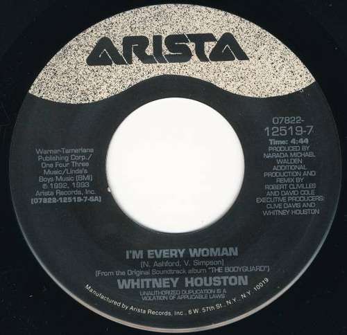 Cover Whitney Houston - I'm Every Woman (7) Schallplatten Ankauf