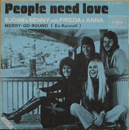 Cover Björn & Benny with Frieda & Anna* - People Need Love (7, Single) Schallplatten Ankauf