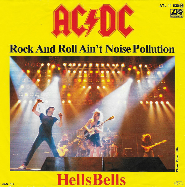 Cover AC/DC - Rock And Roll Ain't Noise Pollution (7, Single) Schallplatten Ankauf