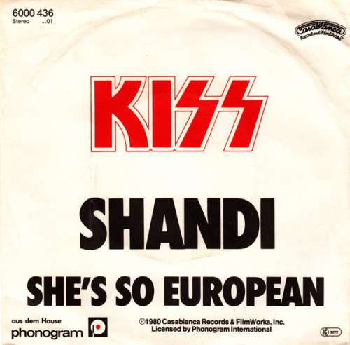 Bild Kiss - Shandi (7, Single) Schallplatten Ankauf