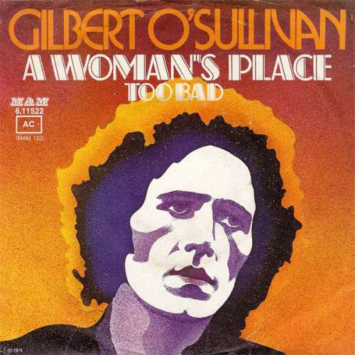 Cover Gilbert O'Sullivan - A Woman's Place (7, Single) Schallplatten Ankauf