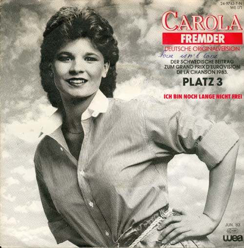 Cover Carola (3) - Fremder (7, Single) Schallplatten Ankauf