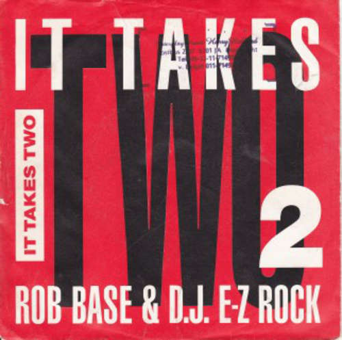 Cover Rob Base & D.J. E-Z Rock* - It Takes Two (Derek B...Remix)  (7) Schallplatten Ankauf