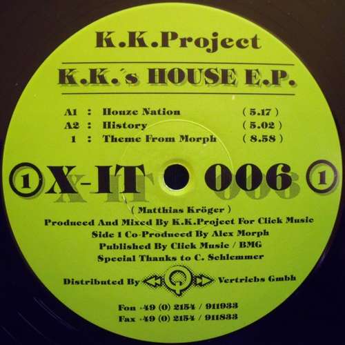 Cover K. K. 's House EP Schallplatten Ankauf