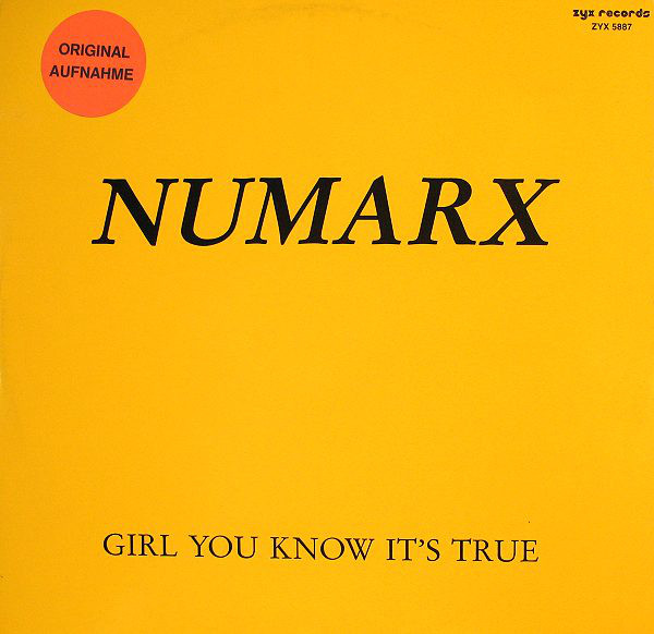 Cover Numarx - Girl You Know It's True (12, Sti) Schallplatten Ankauf