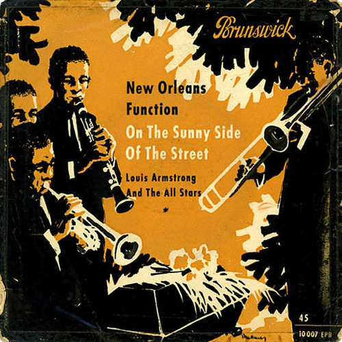 Cover Louis Armstrong And The All Stars* - New Orleans Function / On The Sunny Side Of The Street (7, EP, Mono) Schallplatten Ankauf