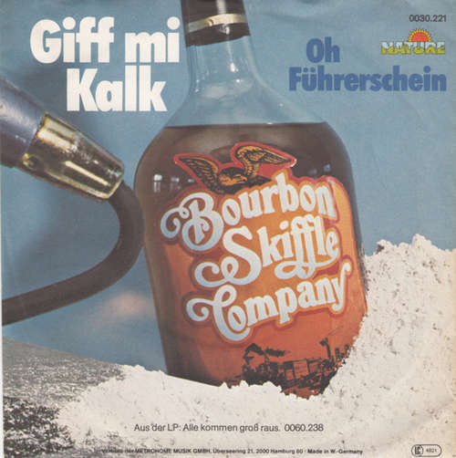 Cover Bourbon Skiffle Company - Giff Mi Kalk (7, Single) Schallplatten Ankauf