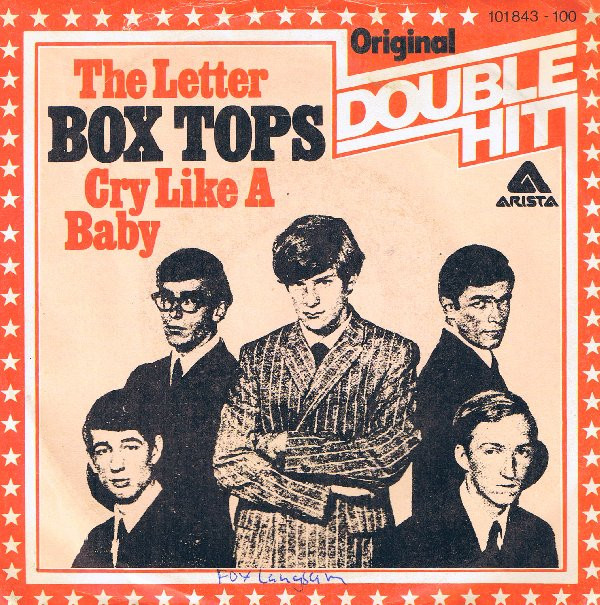 Cover Box Tops - The Letter / Cry Like A Baby (7, Single) Schallplatten Ankauf