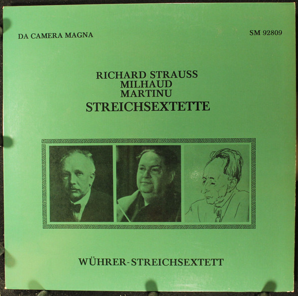 Bild Richard Strauss, Milhaud*, Martinu* - Wührer-Streichsextette (LP) Schallplatten Ankauf