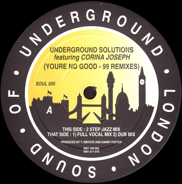 Cover Underground Solutions* featuring Corina Joseph* - You're No Good (99 Remixes) (12) Schallplatten Ankauf
