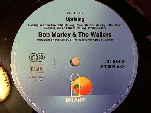 Cover zu Bob Marley & The Wailers - Uprising (LP, Album, Club) Schallplatten Ankauf