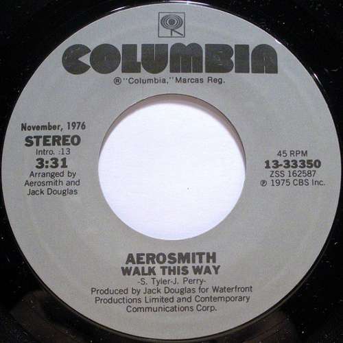 Cover Aerosmith - Walk This Way / Come Together (7, RE) Schallplatten Ankauf
