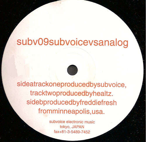 Cover Various - Subvoice Vs Analog (12) Schallplatten Ankauf