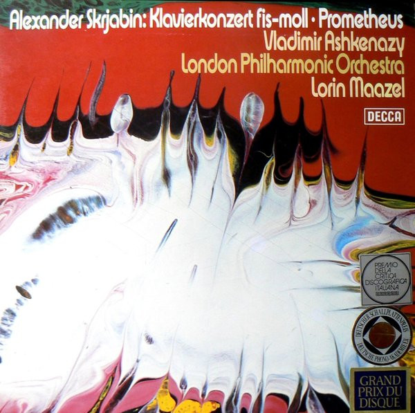 Cover Alexander Skrjabin* - Vladimir Ashkenazy, London Philharmonic Orchestra*, Lorin Maazel - Klavierkonzert Fis-Moll · Prometheus (LP, RE) Schallplatten Ankauf