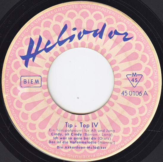 Bild Die Akkordeon-Melodiker - Tip-Top IV (7) Schallplatten Ankauf