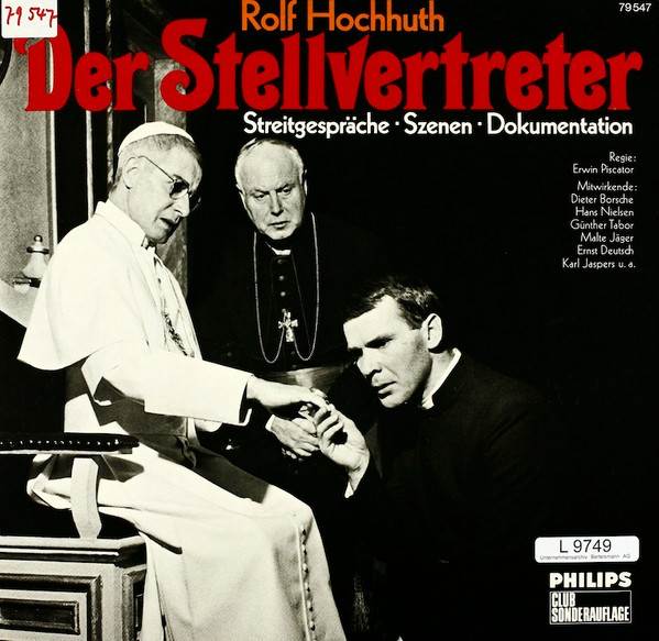 Cover Rolf Hochhuth - Hochhuth Und Der Stellvertreter (LP, Album, Club) Schallplatten Ankauf