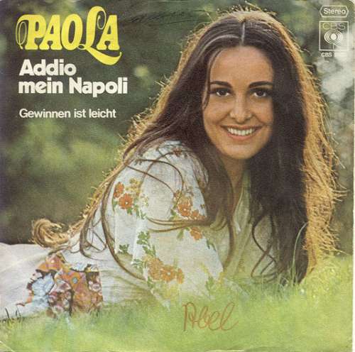 Cover Paola (2) - Addio Mein Napoli (7, Single) Schallplatten Ankauf