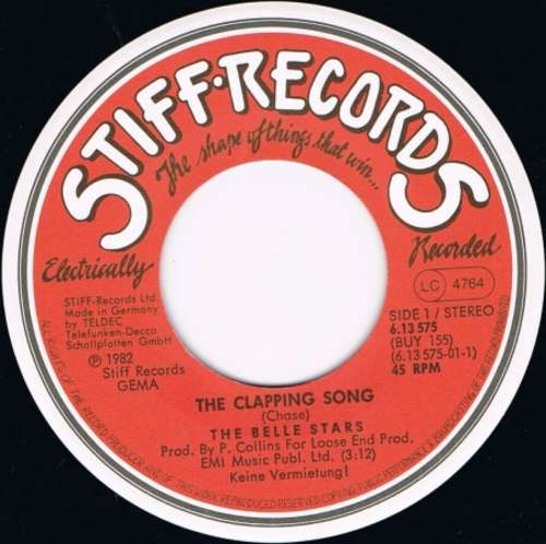 Cover The Belle Stars - The Clapping Song (7, Single) Schallplatten Ankauf