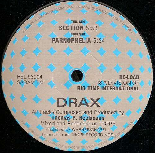 Cover Drax - Parnophelia / Section (12) Schallplatten Ankauf