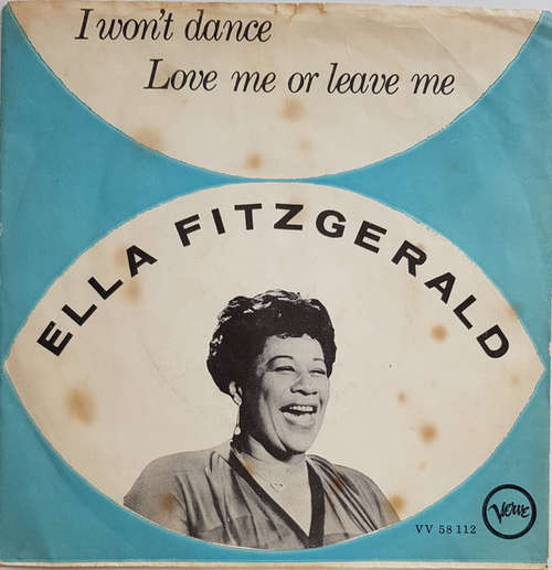 Cover Ella Fitzgerald - I Won't Dance / Love Me Or Leave Me (7, Single) Schallplatten Ankauf