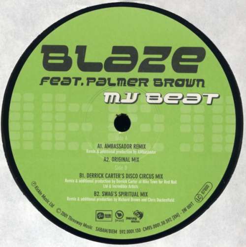 Cover Blaze Feat. Palmer Brown - My Beat (12) Schallplatten Ankauf