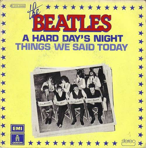 Cover The Beatles - A Hard Day's Night / Things We Said Today (7, Single, RE) Schallplatten Ankauf