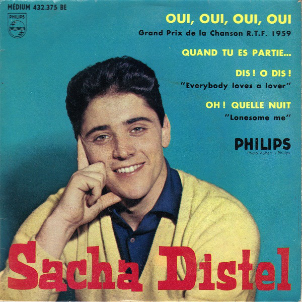 Cover Sacha Distel Avec Claude Bolling Et Son Orchestre - Oui, Oui, Oui, Oui (7, EP) Schallplatten Ankauf
