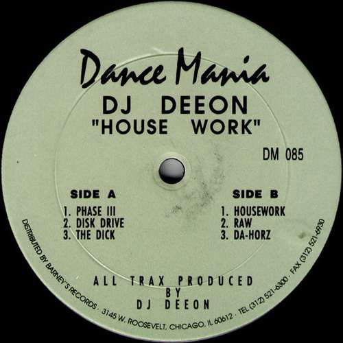 Cover DJ Deeon - House Work (2x12, Lig) Schallplatten Ankauf