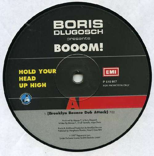Cover Boris Dlugosch Presents Booom! - Hold Your Head Up High (2x12, Promo) Schallplatten Ankauf