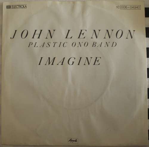 Cover zu John Lennon, Plastic Ono Band* - Imagine (7, Single, RE) Schallplatten Ankauf