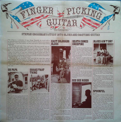Cover Stefan Grossman - Finger Picking Guitar Techniques (LP, Album) Schallplatten Ankauf