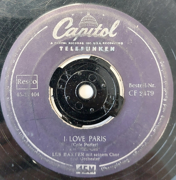 Cover Les Baxter Mit Seinem Chor Und Orchester* / Les Baxter Und Sein Orchester* - I Love Paris / Gigi (7, Single, Mono) Schallplatten Ankauf