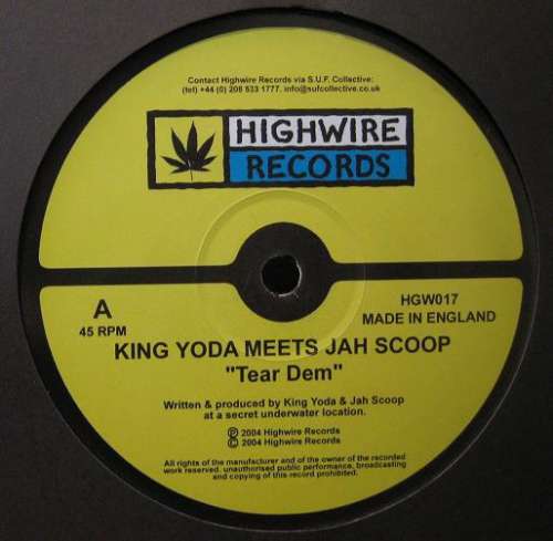 Cover King Yoda Meets Jah Scoop* - Tear Dem / No Mercy Pon Ridem (12) Schallplatten Ankauf