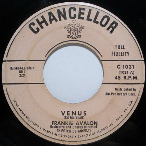 Cover Frankie Avalon - Venus (7, Single, Mono) Schallplatten Ankauf