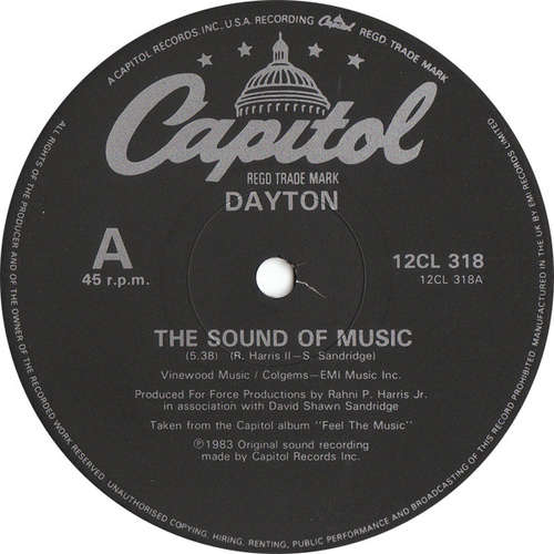 Cover Dayton - The Sound Of Music (12) Schallplatten Ankauf