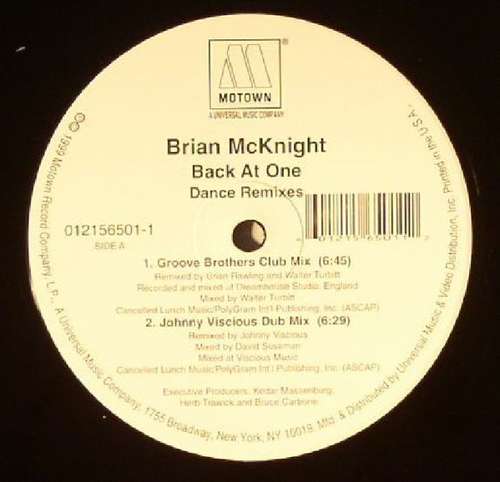 Cover Brian McKnight - Back At One (12, Promo) Schallplatten Ankauf