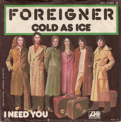 Cover Foreigner - Cold As Ice (7, Single) Schallplatten Ankauf