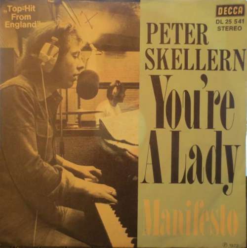 Cover Peter Skellern - You're A Lady (7, Single) Schallplatten Ankauf